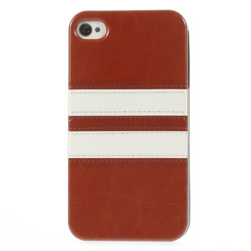 Crazy Horse crazy horse softcase met pu leer bedekt voor iphone 4 4s bruin Crazy Horse crazy horse softcase met pu leer bedekt voor iphone 4 4s bruin