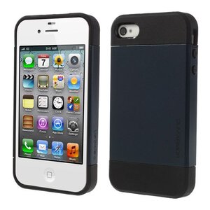 Voor de iPhone 4 4S SGP Slim TPU & PC hoesje -Blauw