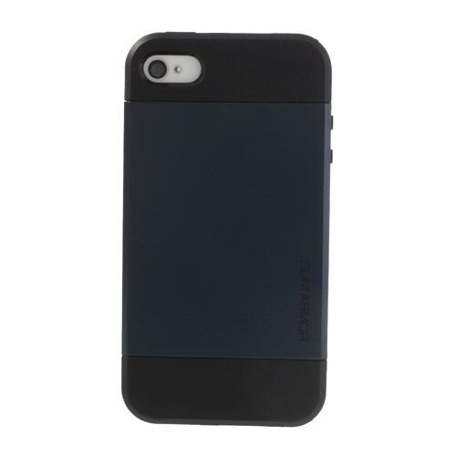 voor de iphone 4 4s sgp slim tpu pc hoesje blauw