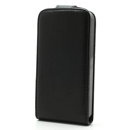 verticale flip pu leren hoesje voor iphone 4 4s