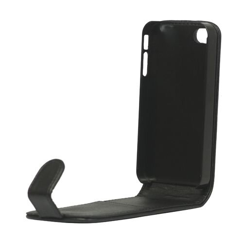verticale flip pu leren hoesje voor iphone 4 4s