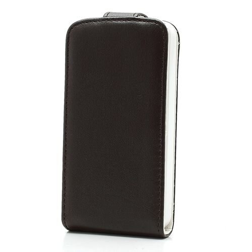 verticale flip pu leren hoesje voor iphone 4 4s