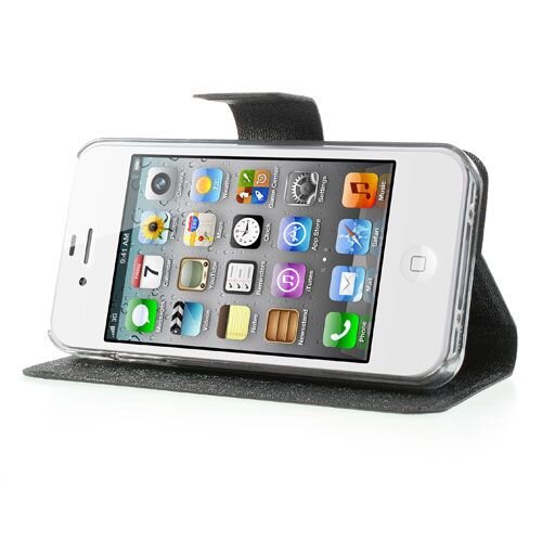 oracle stand leren hoesje voor de iphone 4 4s