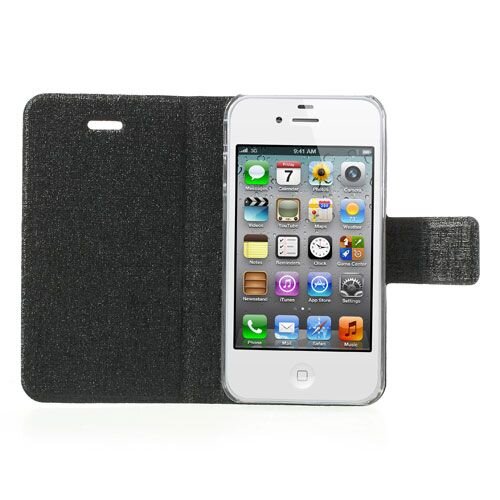 oracle stand leren hoesje voor de iphone 4 4s