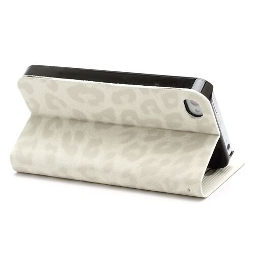 table talk style leren flip stand hoesje voor iphone 4 4s
