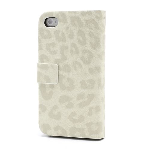 table talk style leren flip stand hoesje voor iphone 4 4s
