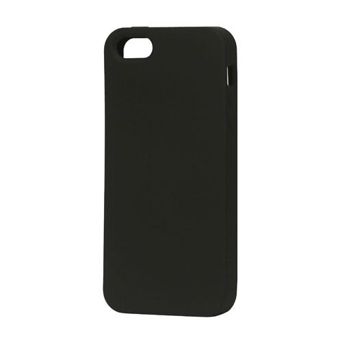 Soft Silicone Cover voor iPhone 5 - Zwart