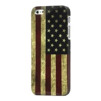 Back cover retro american flag iPhone 5