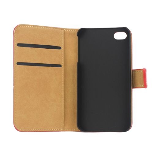 book case iphone 4 4s rood