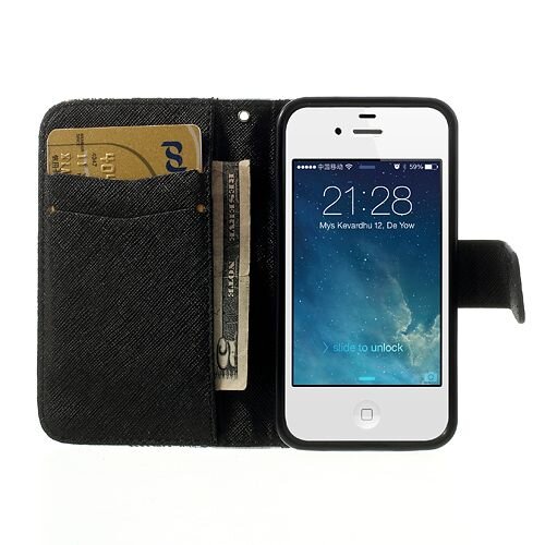 graffiti wallet leather case met standaard voor iphone 4 4s graffiti wallet leather case met standaard voor iphone 4 4s