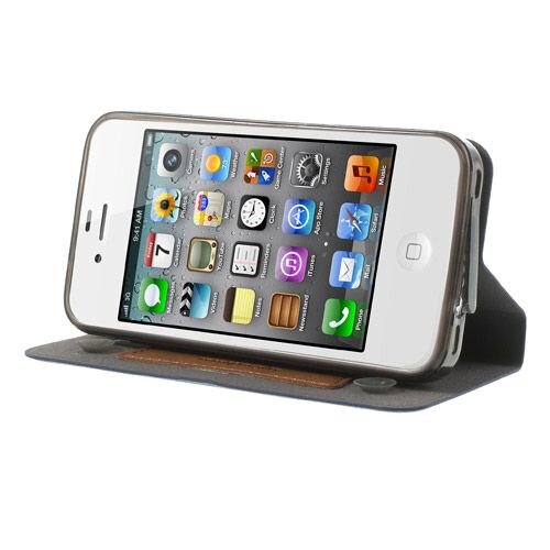 donkere blauw leren hoesje iphone 4s 4 bamboo spinneweb structuur donkere blauw leren hoesje iphone 4s 4 bamboo spinneweb structuur