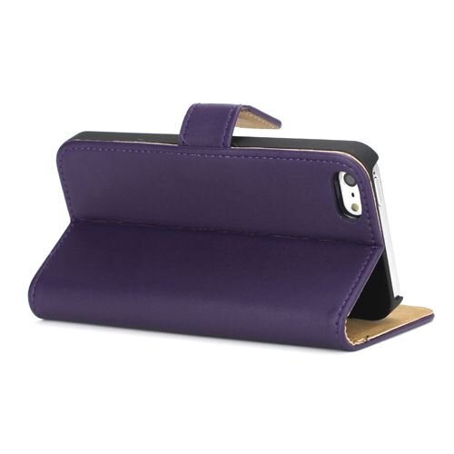 book case iphone 5 paars