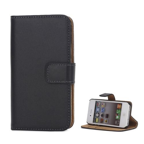 book case iphone 4 4s zwart