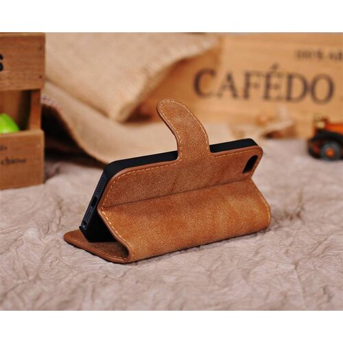 Golden Phoenix golden phoenix split leren wallet iphone 5 s se bruin