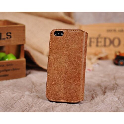 Golden Phoenix golden phoenix split leren wallet iphone 5 s se bruin