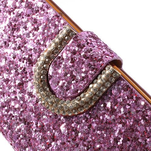 diamant leren hoesje voor iphone 5c