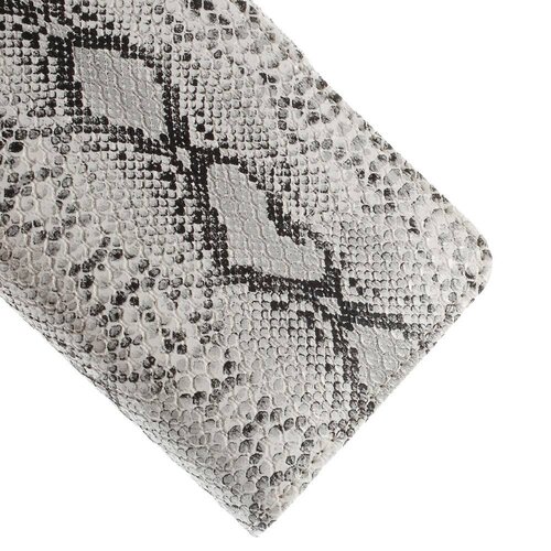 pu leren wallet iphone 6 s slangenhuid wit