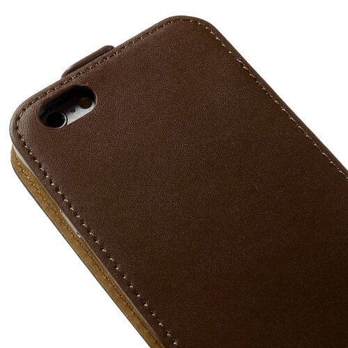 pu leren flipcase iphone 6 s bruin pu leren flipcase iphone 6 s bruin