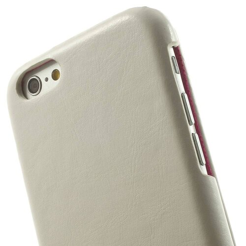 crazy horse pu leren flipcase iphone 6 s wit crazy horse pu leren flipcase iphone 6 s wit