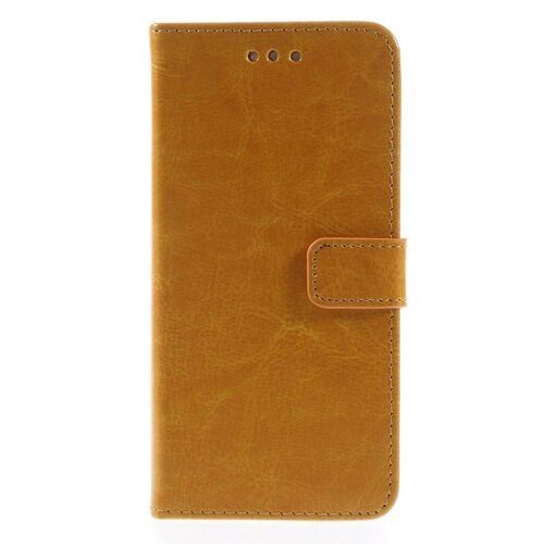 Crazy Horse crazy horse stand lederen kaarthouder voor iphone 6 4 7 inch orange