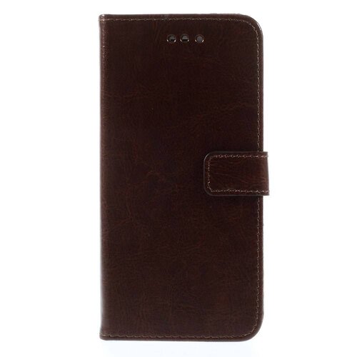 Crazy Horse crazy horse stand lederen kaarthouder voor iphone 6 4 7 inch bruin