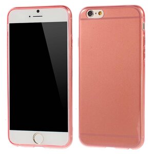 TPU Softcase 0.6mm iPhone 6(s) - Rood TPU Softcase 0.6mm iPhone 6(s) - Rood