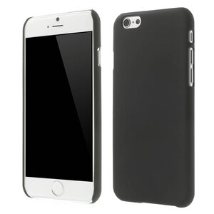 Rubber Coating Hardcase iPhone 6(s) - Zwart