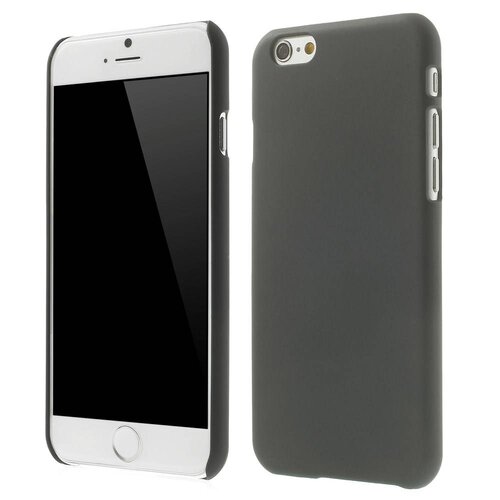 rubber coating hardcase iphone 6 s donkergrijs
