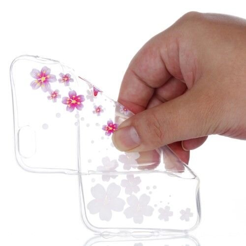 TVC tpu soft case voor iphone 6s 6 4 7 inch bloemen vlinder