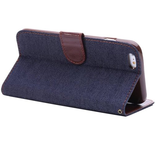 TVC spijkerstof wallet iphone 6 s plus donkerblauw