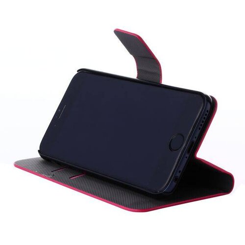 TVC pu leren wallet standaard iphone 6 s plus zwart