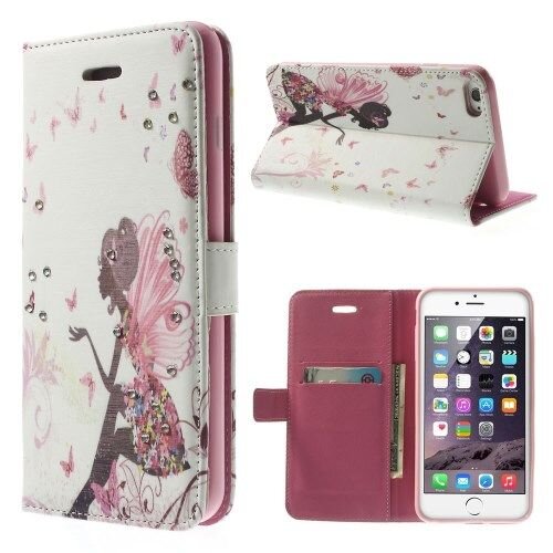 TVC pu leren vrouw rhinestone wallet iphone 6 s plus vleugels TVC pu leren vrouw rhinestone wallet iphone 6 s plus vleugels