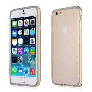 Aluminium bumper plus TPU cover voor iphone 6 4,7 inch - goud