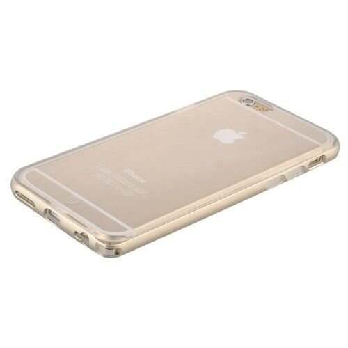 aluminium bumper plus tpu cover voor iphone 6 4 7 inch goud