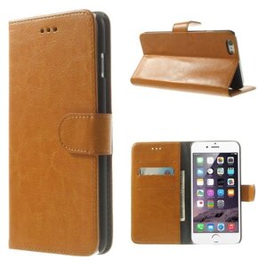 Crazy Horse Crazy Horse PU Leren Wallet iPhone 6(s) plus - Bruin