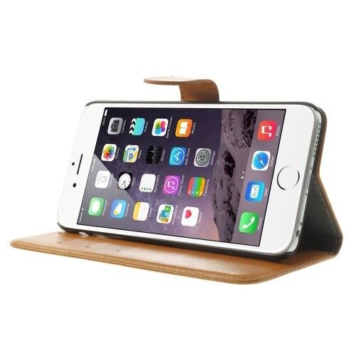 Crazy Horse crazy horse pu leren wallet iphone 6 s plus bruin Crazy Horse crazy horse pu leren wallet iphone 6 s plus bruin