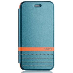 Vouni PU leren wallet cover voor iPhone 6 4,7 inch - blauw