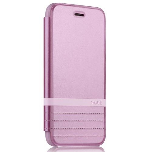 vouni pu leren wallet cover voor iphone 6 4 7 inch roze