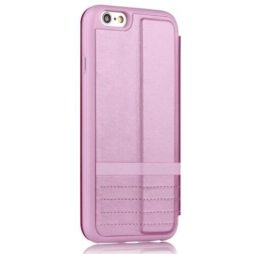 vouni pu leren wallet cover voor iphone 6 4 7 inch roze