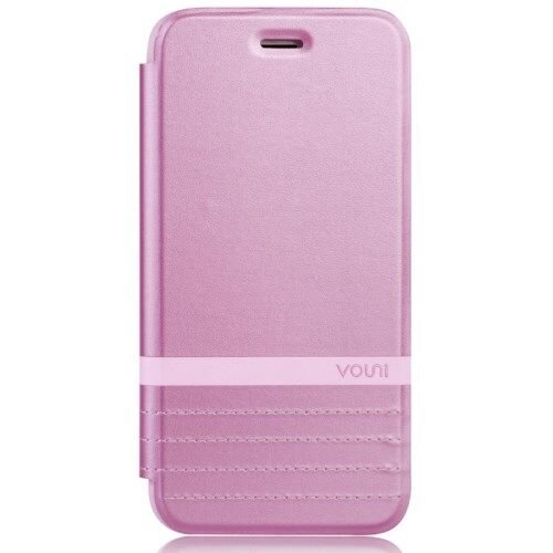 vouni pu leren wallet cover voor iphone 6 4 7 inch roze