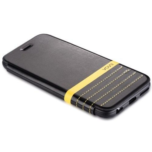 vouni pu leren wallet cover voor iphone 6 4 7 inch zwart