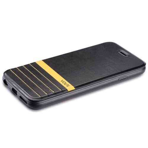 vouni pu leren wallet cover voor iphone 6 4 7 inch zwart