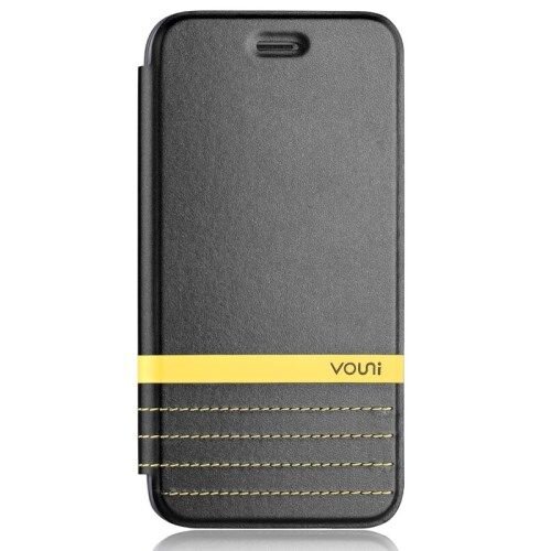 vouni pu leren wallet cover voor iphone 6 4 7 inch zwart