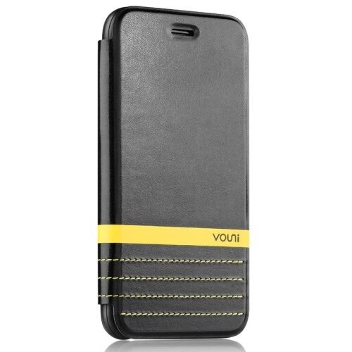 vouni pu leren wallet cover voor iphone 6 4 7 inch zwart