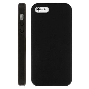 Siliconen iPhone 5 Case Zwart