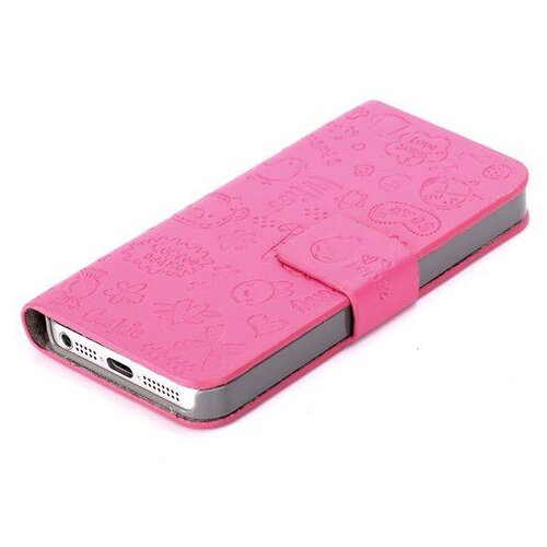 faerie series flip case donker roze