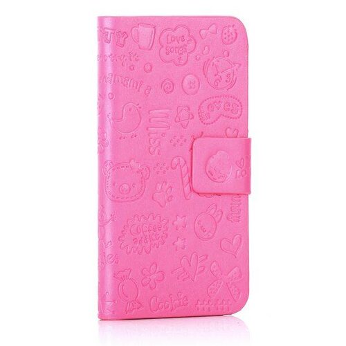 faerie series flip case donker roze