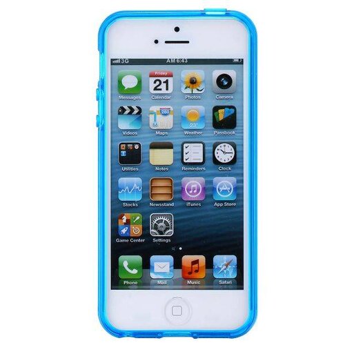 glossy blauwe tpu iphone 5 case glossy blauwe tpu iphone 5 case