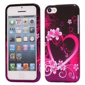 iPhone 5C Hoesje Zacht Hartjes iPhone 5C Hoesje Zacht Hartjes