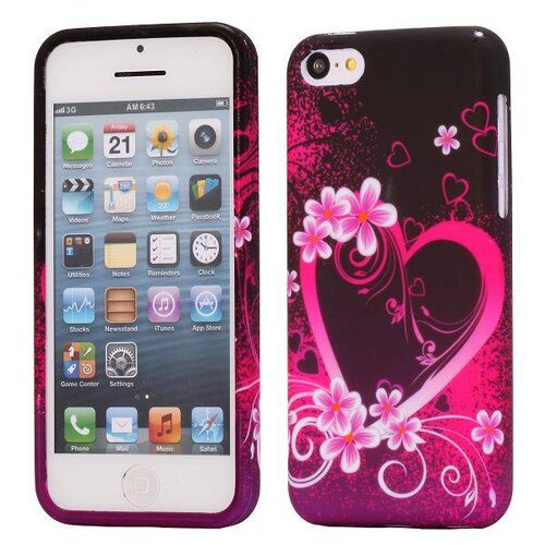 iPhone 5C Hoesje Zacht Hartjes iPhone 5C Hoesje Zacht Hartjes